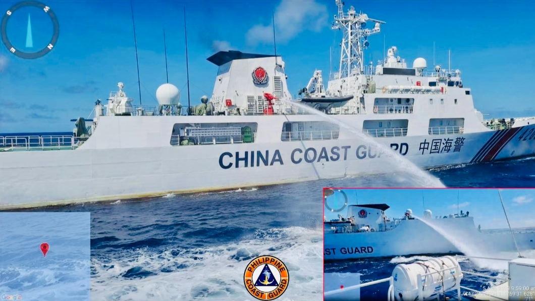 中菲南海再交鋒！菲巡邏船補給仁愛礁　遭陸海警狂射水砲