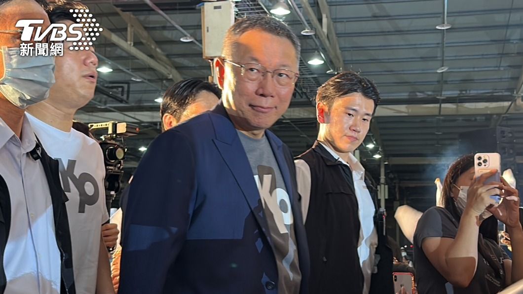 民眾黨主席柯文哲。(圖/林至柔攝)