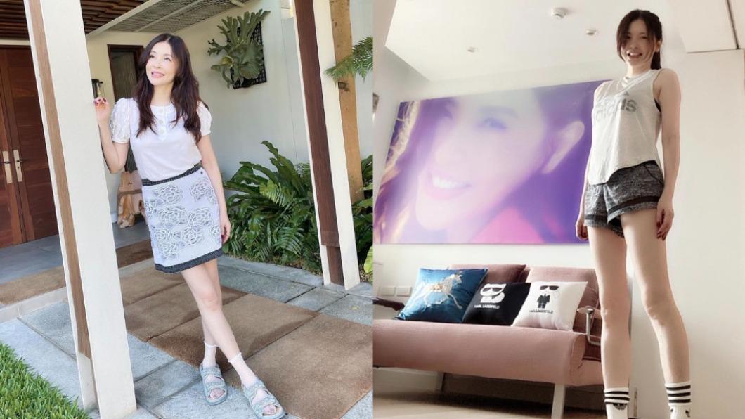 何如芸鉛筆腿超吸睛。（圖／翻攝自michellehojuyun IG）