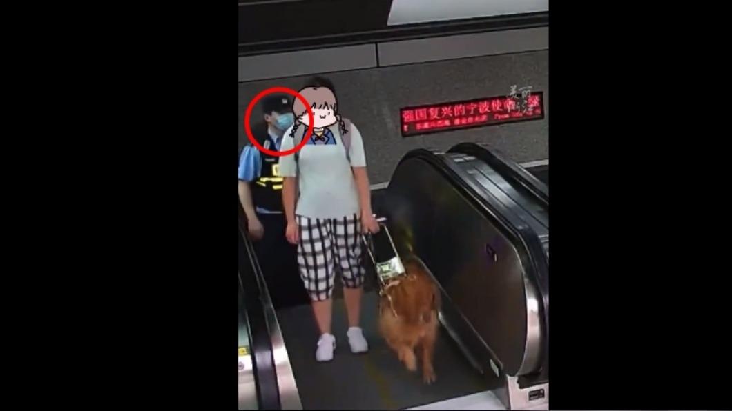 暖！女牽導盲犬搭地鐵　警「不成文任務」守護400多天
