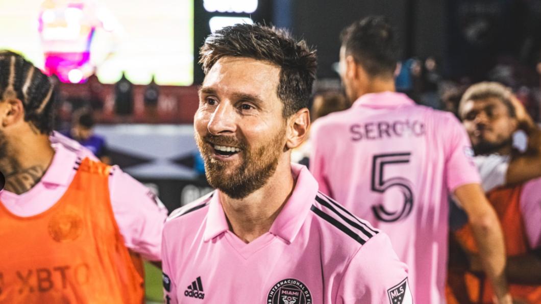 梅西初來乍到就闖進北美賽制八強。（圖／翻攝自X.com@InterMiamiCF)