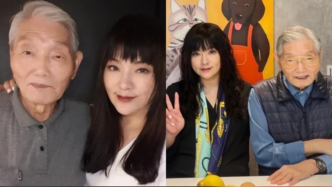 唐綺陽貼出自己和父親的合照。（圖／翻攝自唐綺陽FB）