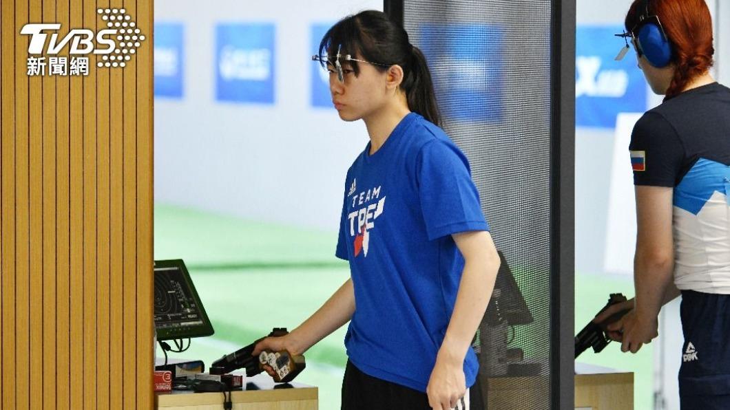 女子10公尺空氣手槍個人銅牌-陳俞如。(圖/胡瑞麒攝)