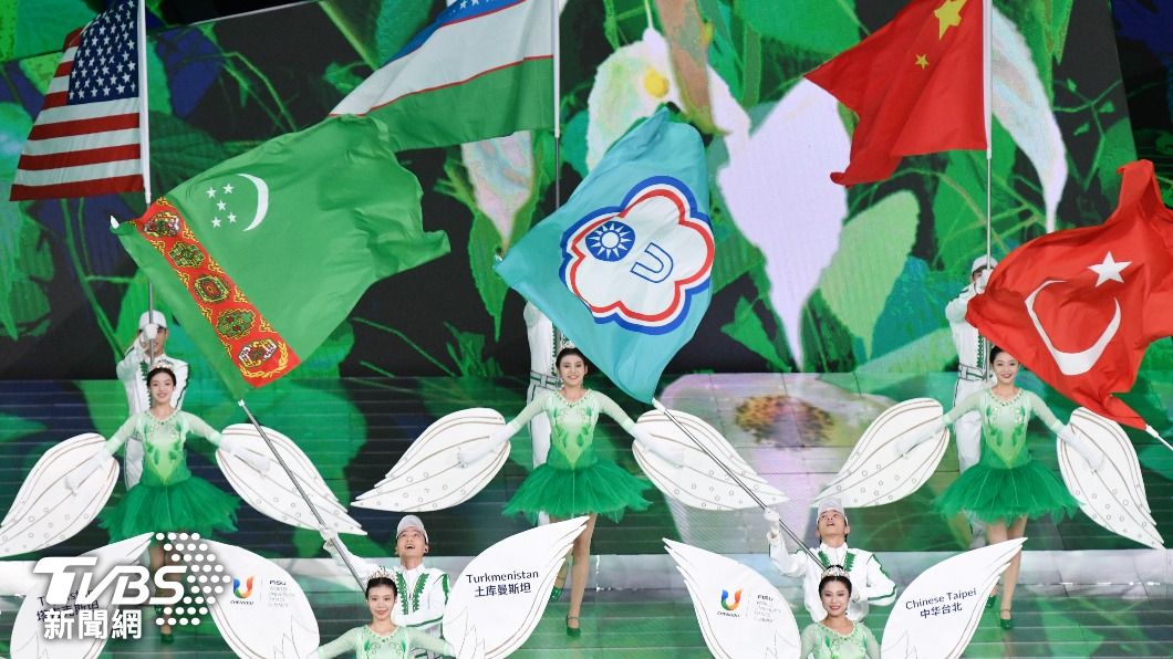 代表「中華台北」的旗幟。(圖/胡瑞麒攝)