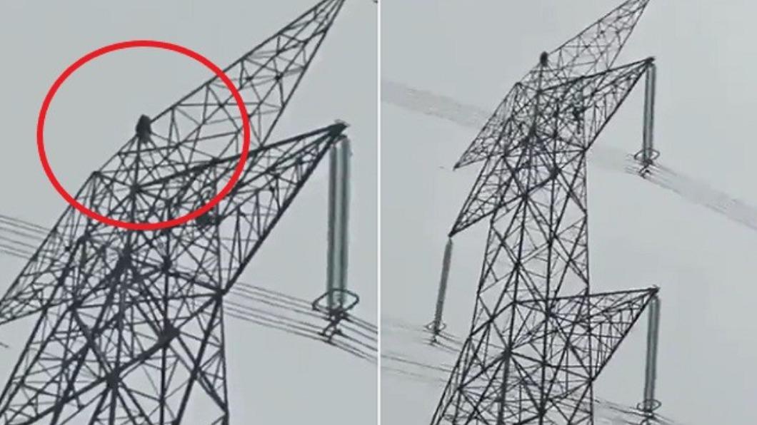 有片/情侶吵架!印女賭氣竟爬上「45公尺高電塔」網友瘋傳