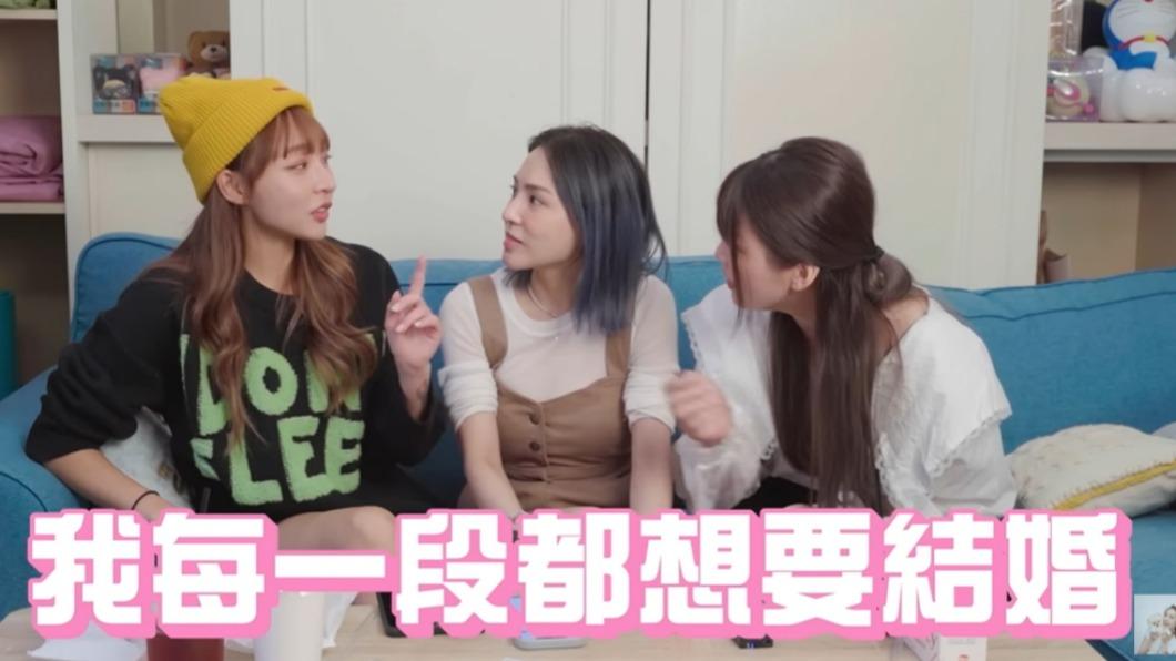 林襄曾在影片中自招每段感情都想結婚。（圖／翻攝自熊熊YouTube）