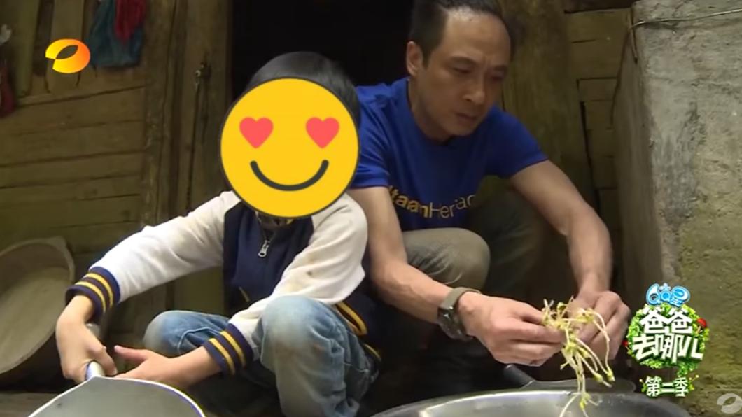 吳鎮宇、費曼因參加《爸爸去哪兒2》知名度大增。(圖/翻攝自湖南衛視芒果TV官方頻道YouTube)