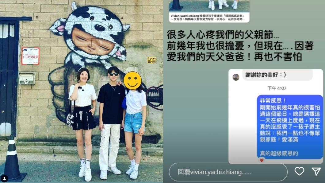 蔣雅淇坦承之前會害怕過父親節,但現在一點感覺都沒有。(圖/翻攝自蔣雅淇IG)