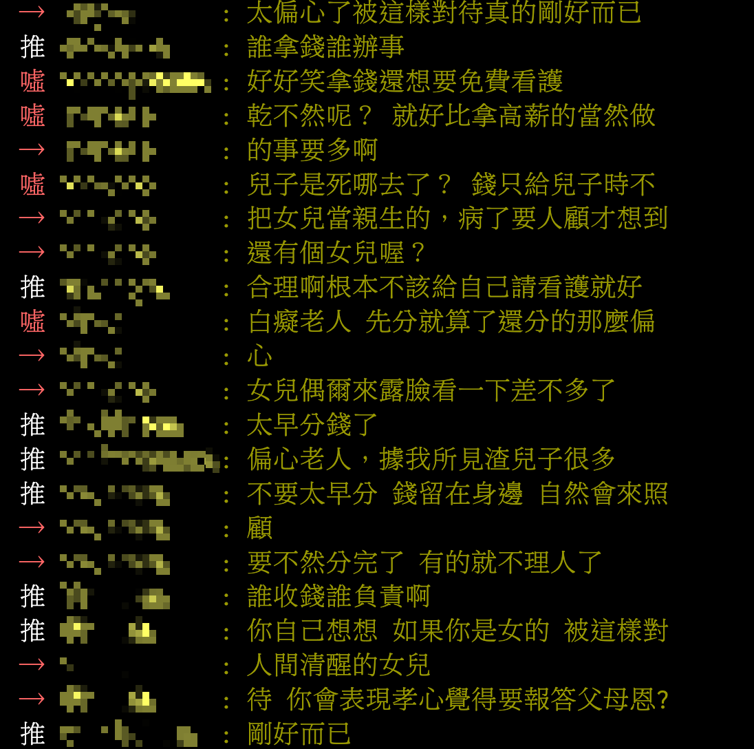 網友感嘆這就是偏心的後果。(圖/翻攝自PTT)