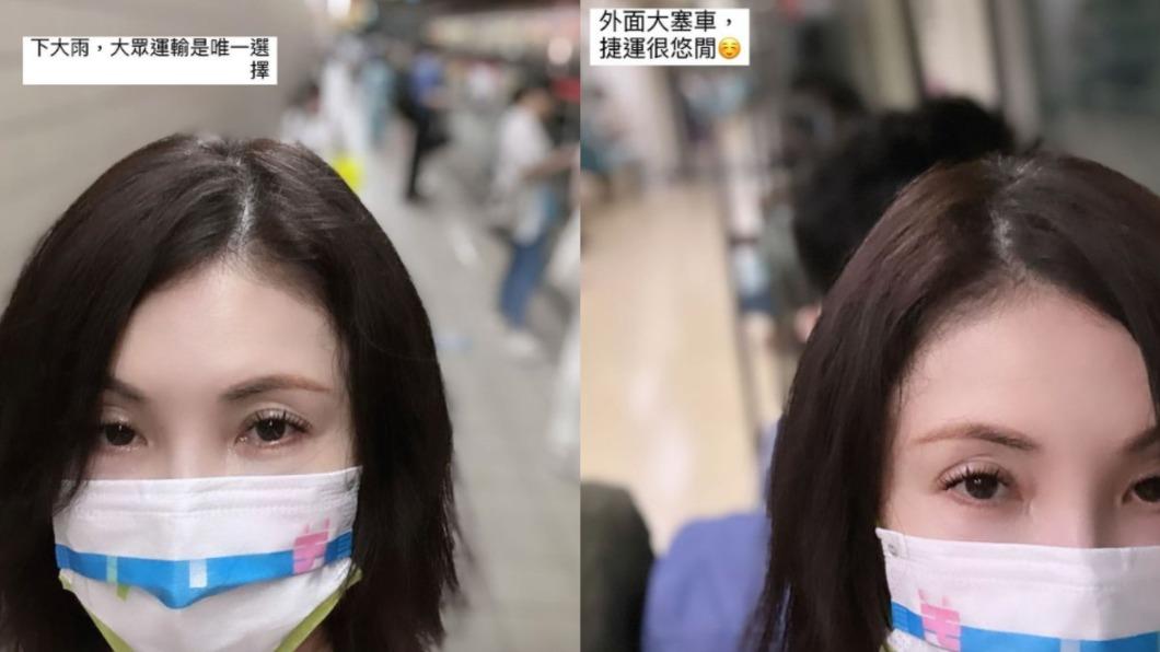 何如芸在捷運站自拍。（圖／翻攝自何如芸IG）