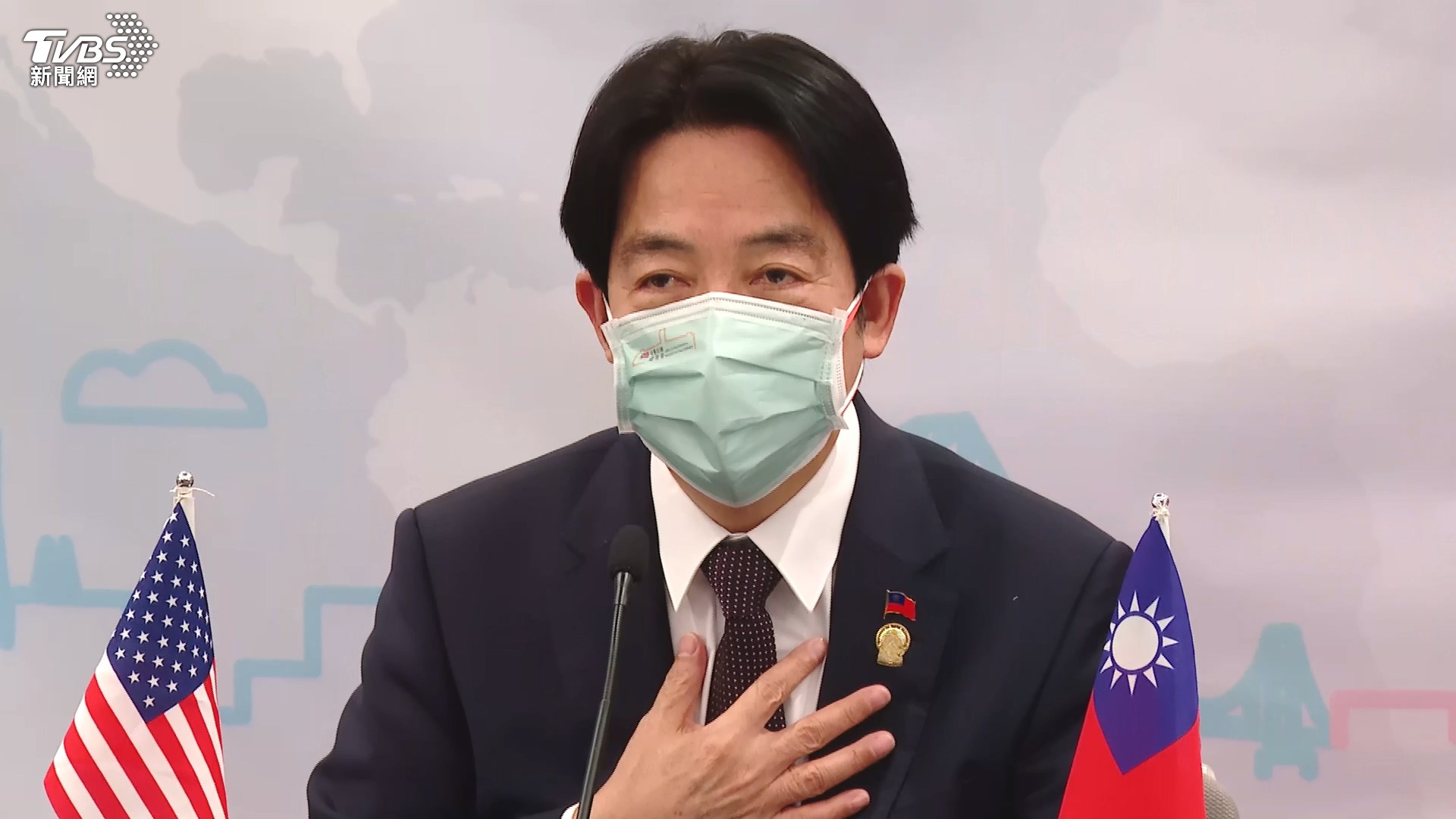 賴清德這趟出訪是以總統特使身分代表蔡總統出席巴拉圭新任總統潘尼亞(Santiago Peña Palacios)就職。(圖/TVBS)