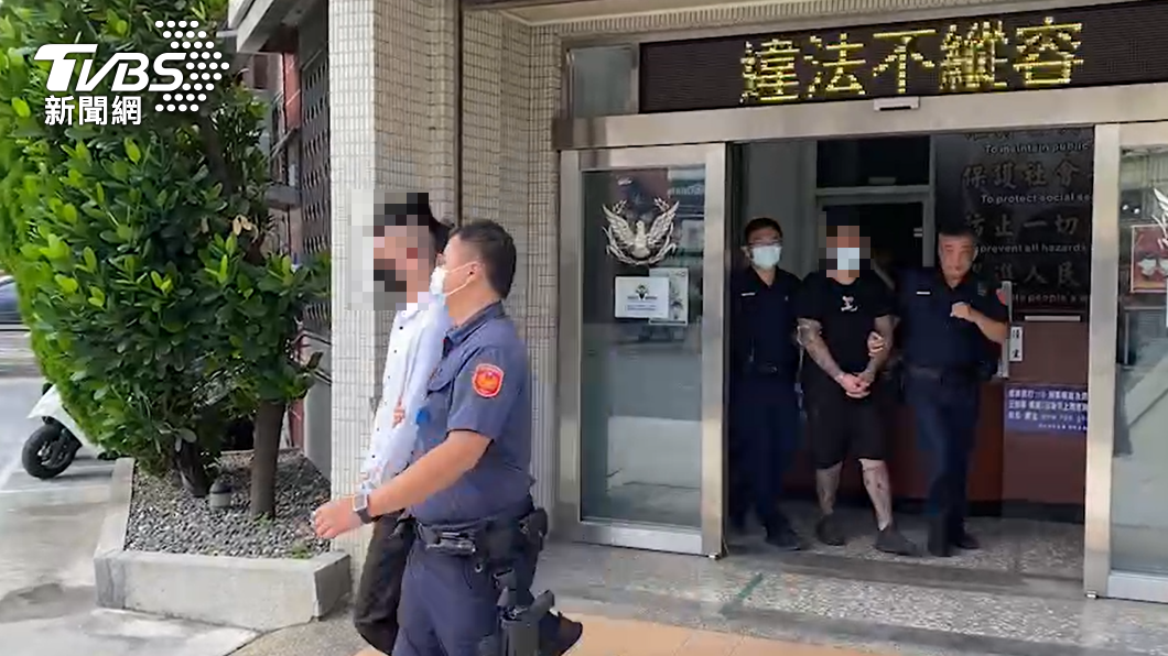 徐男和司機兩人雙雙被逮。(圖/TVBS)