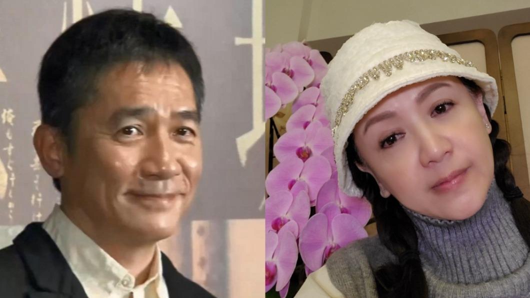 梁朝偉曾與曾華倩有過一段情。(圖/翻攝自TVBS、曾華倩微博)