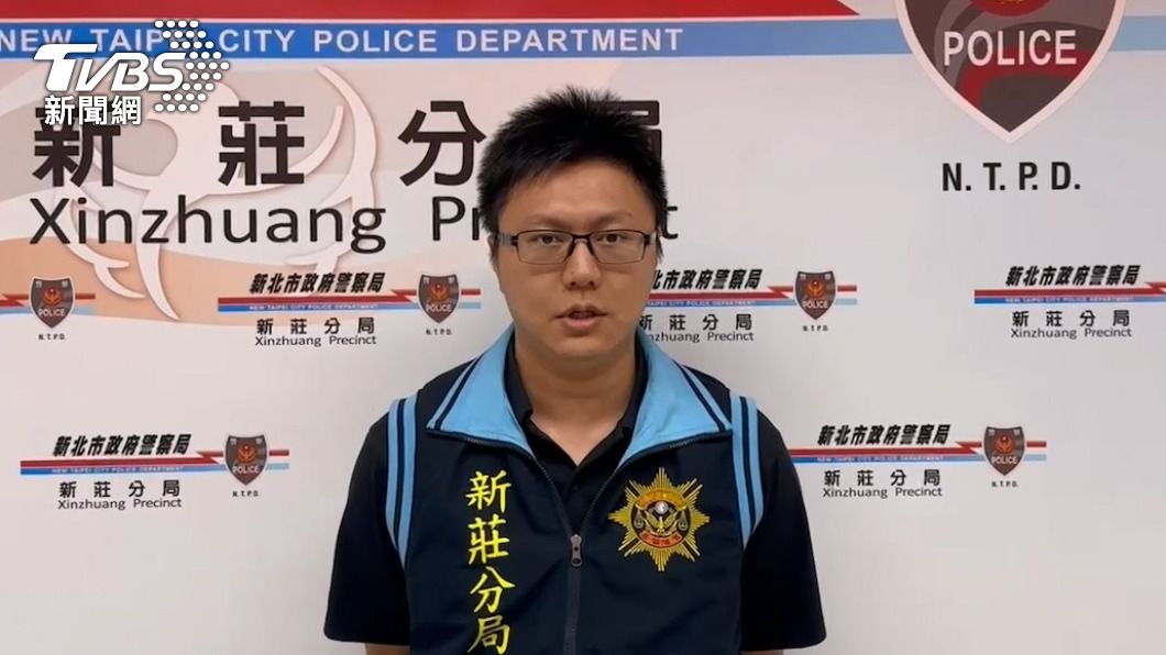 新莊偵查隊副隊長陳哲平說明偵查隊2員警當時正在執行守望勤務。(圖/TVBS)