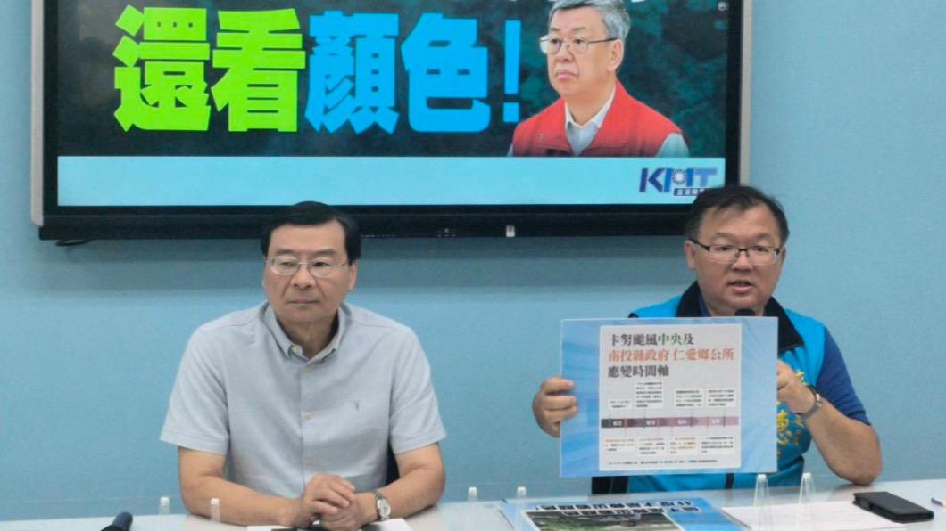 國民黨團揚言告發林右昌。（圖／國民黨團提供）