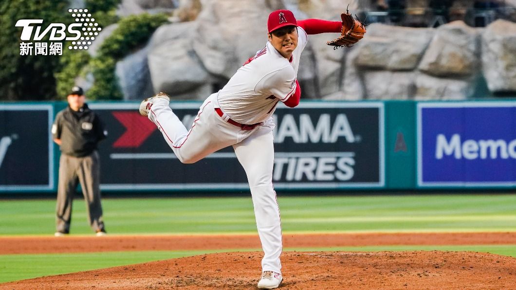 大谷翔平右臂感到疲憊。(圖/達志影像美聯社)