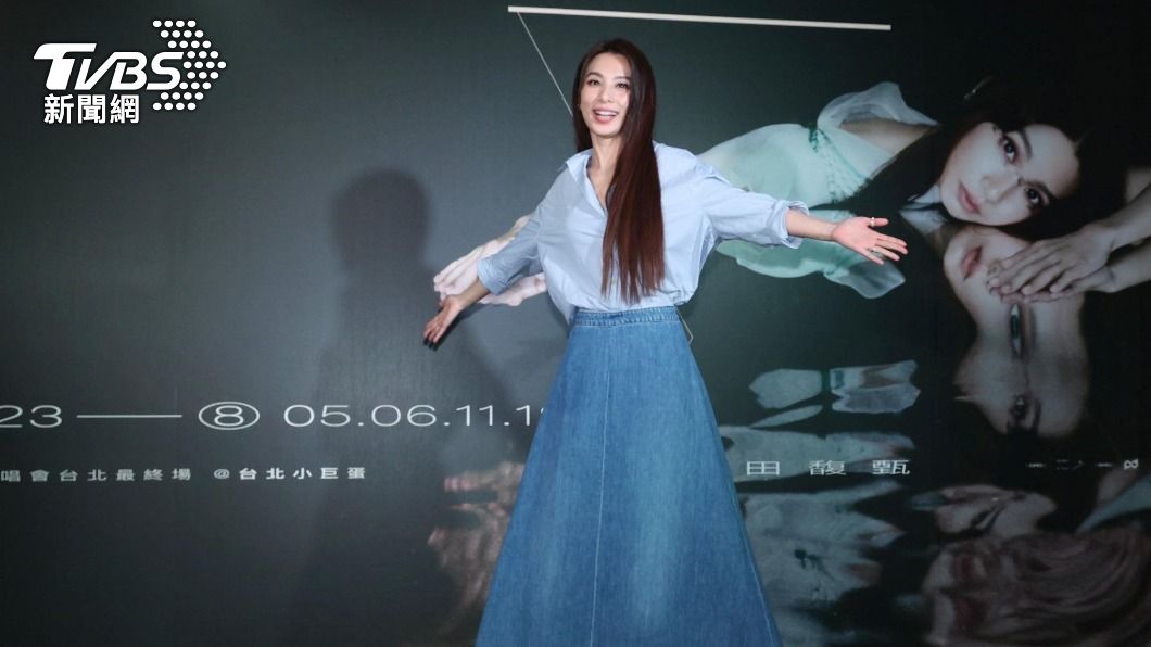 Hebe笑說和許光漢彩排、演出時,都保持著一定的社交距離。(圖/趙世平攝)