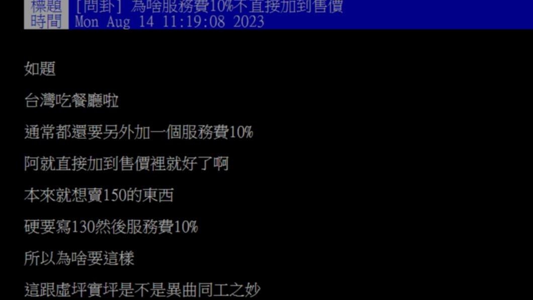 原PO發文。（圖／翻攝自PTT）