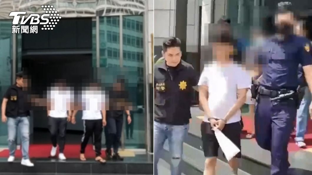 警方總計逮捕8名黑吃黑的詐團成員。(圖/TVBS)