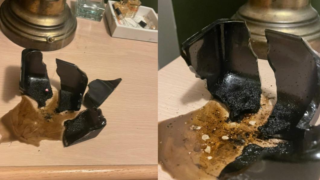 孟耿如品牌的蠟燭被多名消費者反應,燃燒後瓶身爆炸。(圖/翻攝自PTT)
