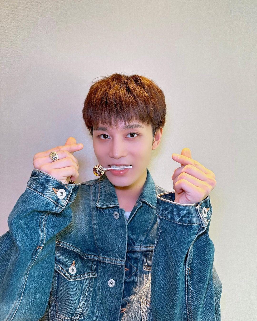 泰一15日清晨騎車返家時出車禍。(圖/翻攝自NCT 127 IG)