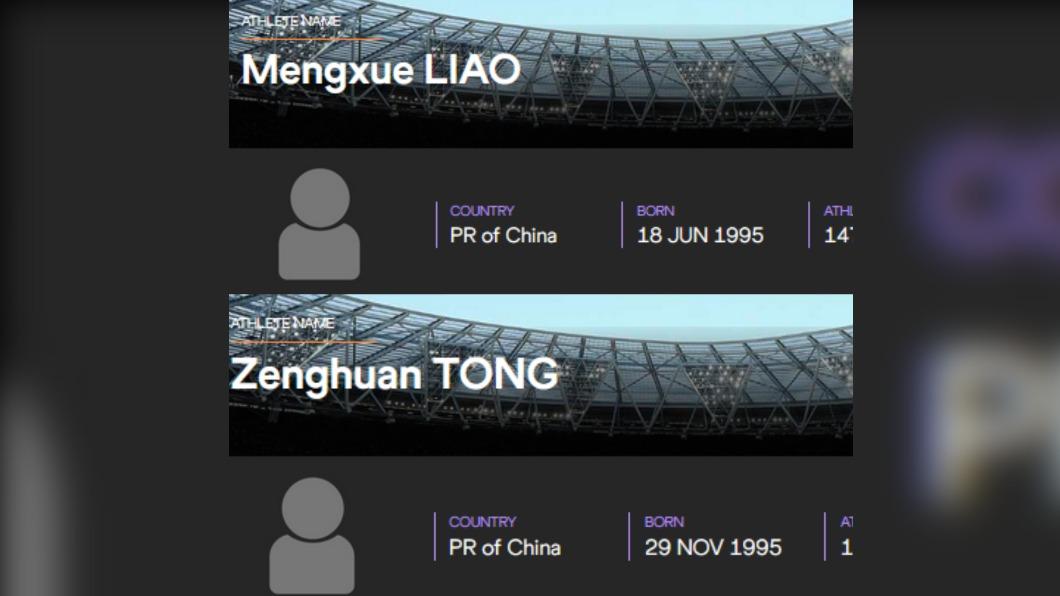 世界田聯網站上仍有兩人資料。(圖/翻攝自 World Athletics)