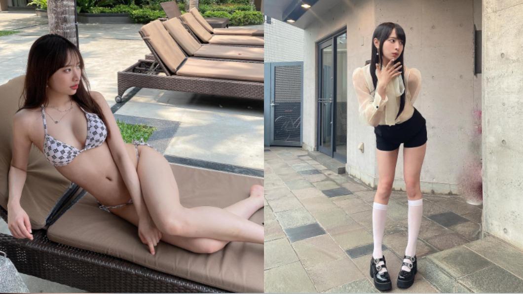 20歲日本模特兒Ralumu有著83公分的逆天長腿。(圖/翻攝自推特@ralumu_00)