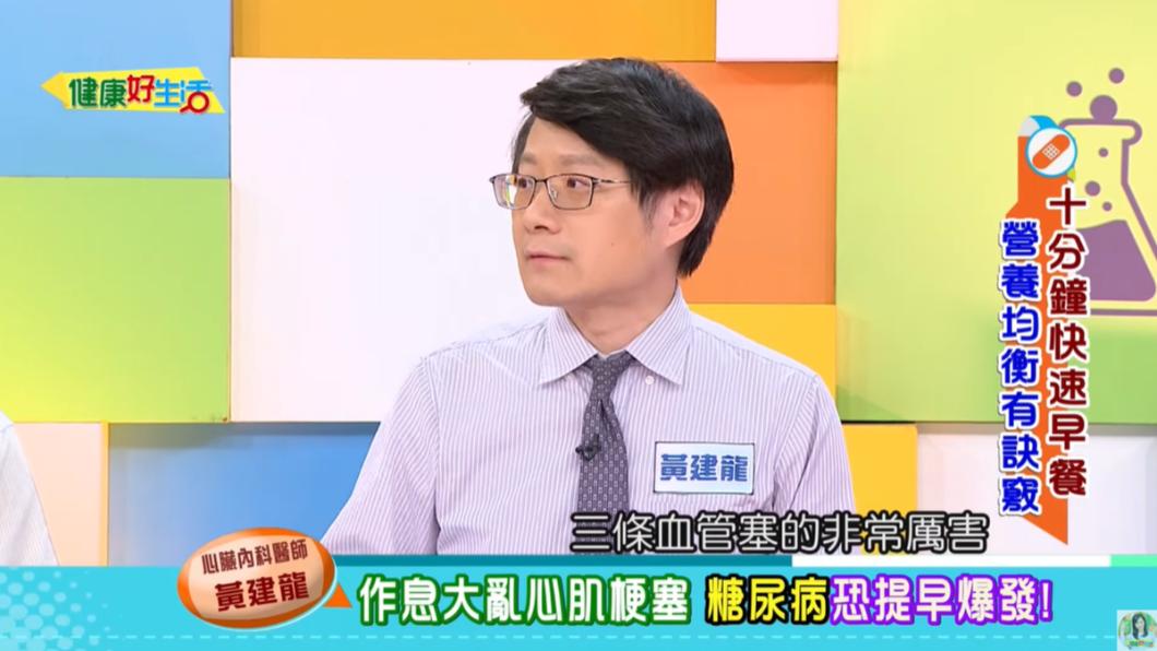 男子長期生活作息不正常,引發心肌梗塞。(圖/翻攝自健康好生活YouTube)