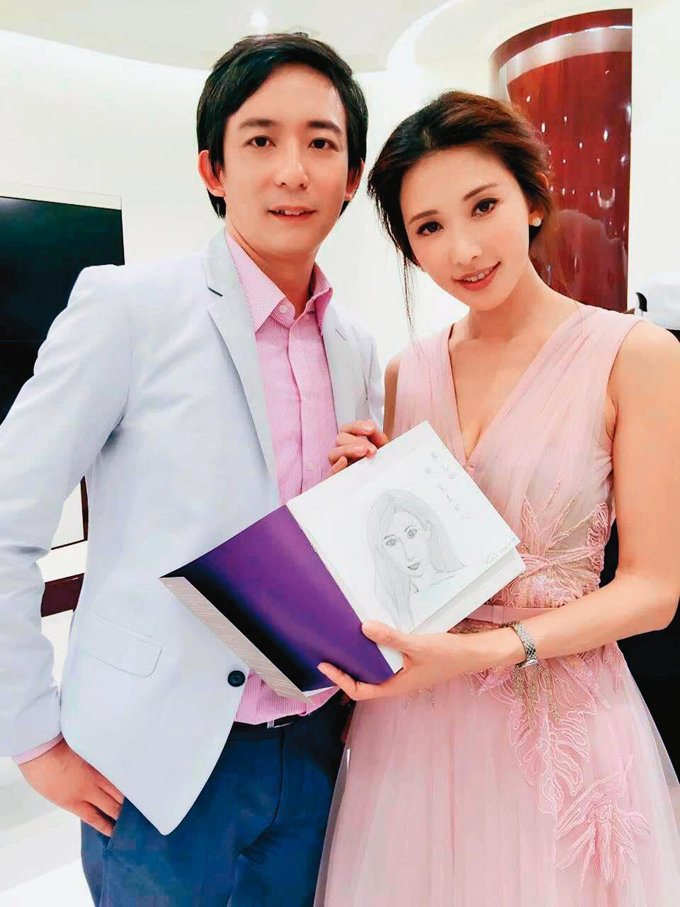 房元凱曾與第一名模林志玲合照。（圖／翻攝自房元凱臉書）