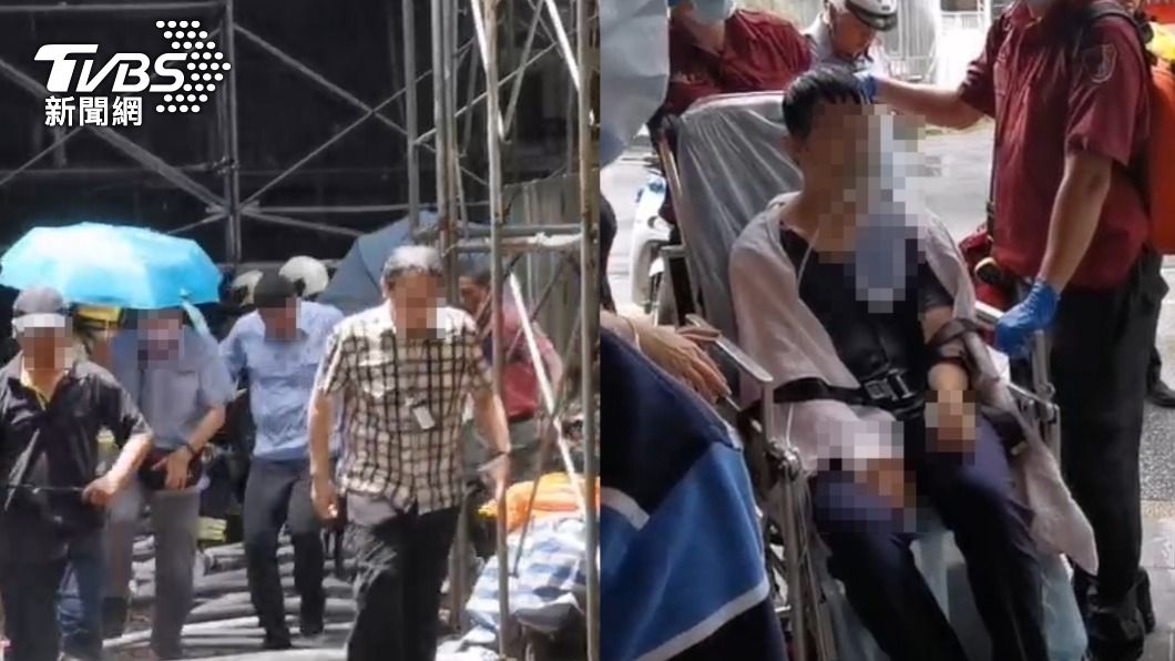 台大發生意外。(圖/TVBS)