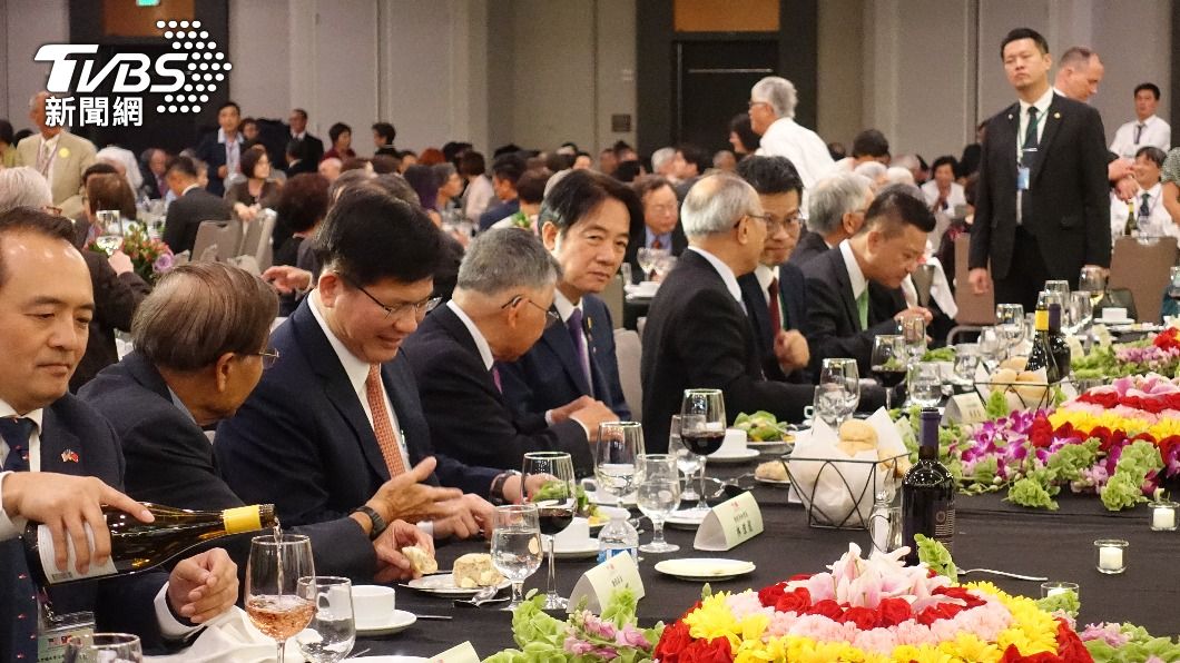 副總統賴清德出訪回程過境美國舊金山出席僑宴。（圖／許依晨攝）