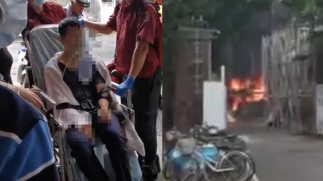 台大實驗室發生爆炸。（圖／TVBS、翻攝NTU台大學生交流版陳同學拍攝）