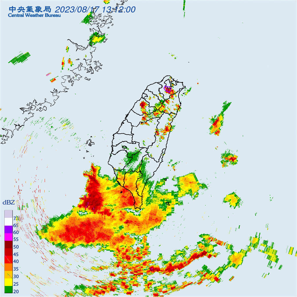 氣象局同步針對臺北市、新北市發布大雷雨即時訊。（圖／氣象局）