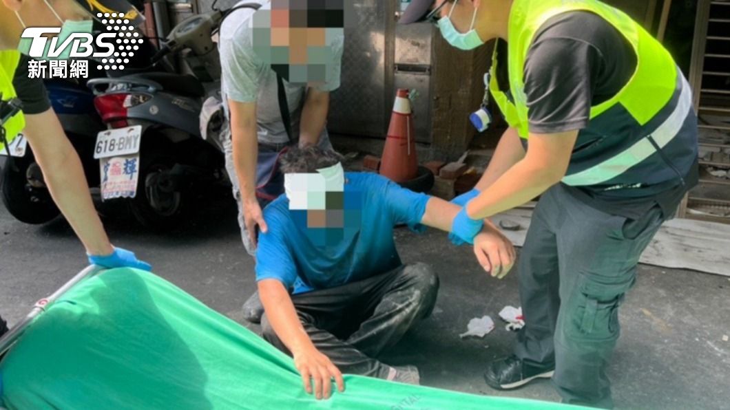 嚇人！新北工人民宅外遭水泥塊砸頭　當場濺血受傷