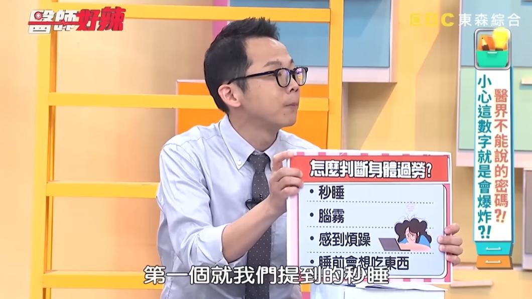 黃彗倫醫師列出4點，判斷身體過勞。（圖／翻攝自醫師好辣YouTube）