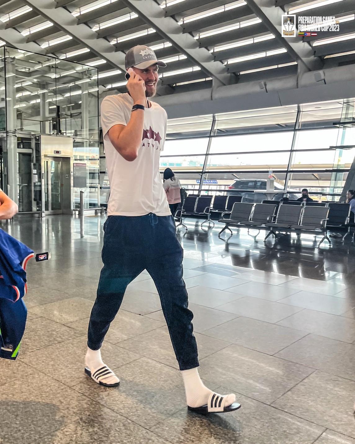 Kristaps Porzingis來台,將參與8/20拉脫維亞見面會。(圖/悍創運動行銷提供)
