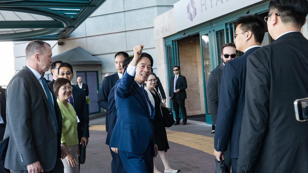 賴清德甫結束過境美國行程返台。(圖/總統府提供)