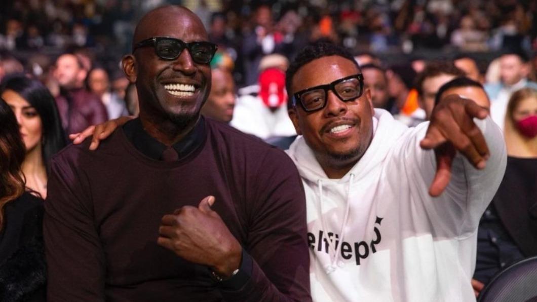 賈奈特與皮爾斯。(圖/翻攝自@paulpierce IG)