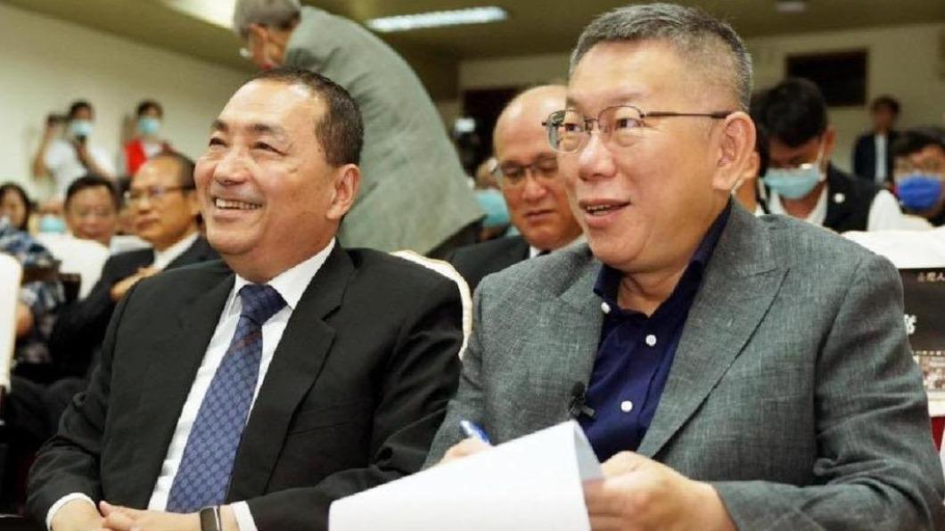 三腳督下,侯友宜和柯文哲民調支持度膠著。(圖/翻攝自柯文哲臉書)