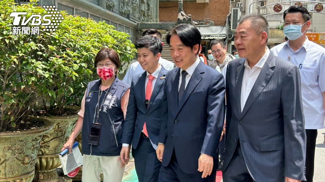 拔樁?賴清德赴大安區參香 藍前議長陪同認「選情現在很穩」