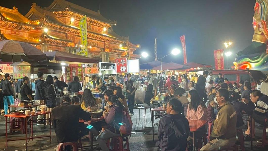「週六新夜市」1週僅營業1天。(圖/翻攝自台南正統鹿耳門聖母廟臉書)