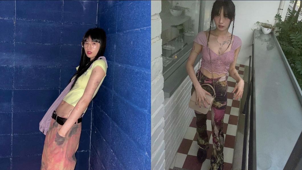 Nana對渲染的印花單品情有獨鍾。(圖/翻攝自Nana IG)