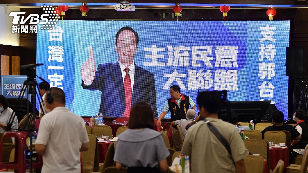 郭台銘在金門舉辦主流民意大聯盟造勢,席開76桌。(圖/胡瑞麒攝)