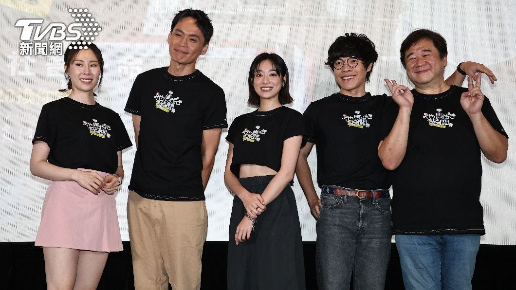 蔡亘晏、黃鐙輝、江齊、盧廣仲、瞿友寧導演。(圖/張哲鳴攝)