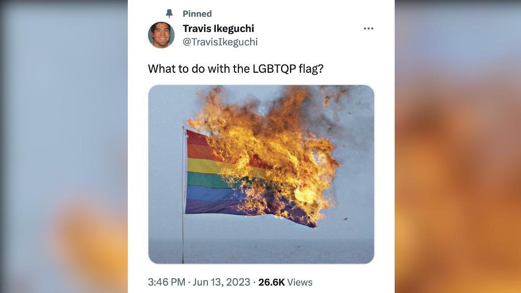 兇手伊克谷契被發現曾在多個社群媒體平台上發表批評LGBTQ+族群的文章。(圖/翻攝自Twitter@NoLieWithBTC)