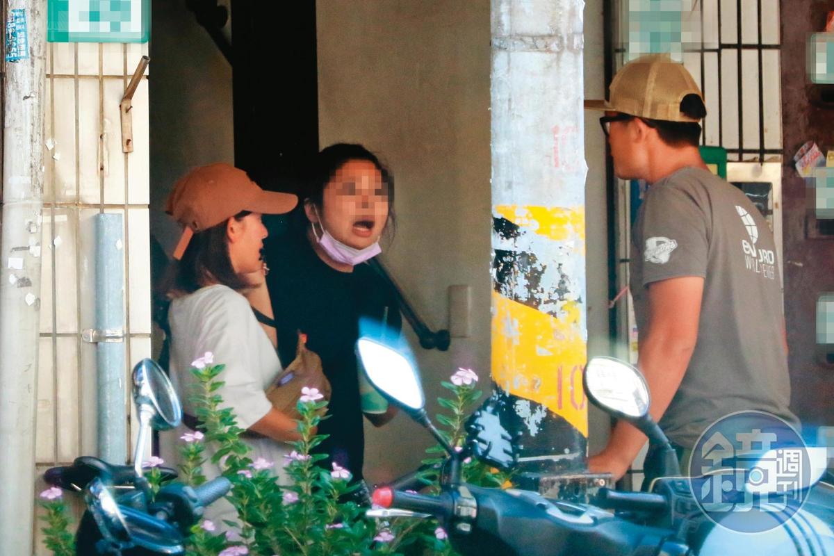 阿丹跑來會合，林彥君可能因懷孕食量大，3人後來又去吃麵線。（圖／鏡週刊）