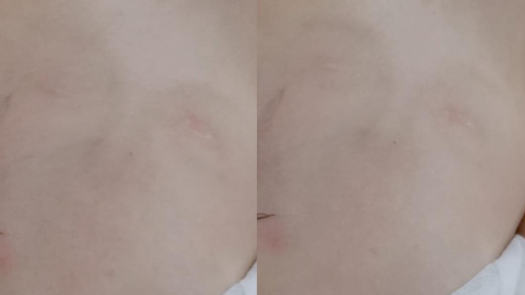 臉譜浮現後還一度盯著鏡頭。（圖／翻攝自當事人Facebook）