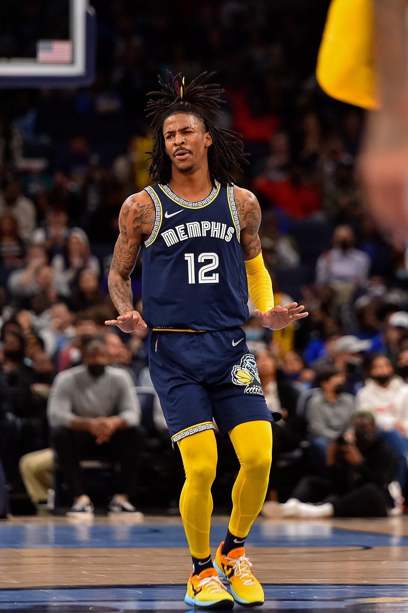 老莫蘭特認為兒子會陷入麻煩是自己造成的。(圖/翻攝自Ja Morant IG)
