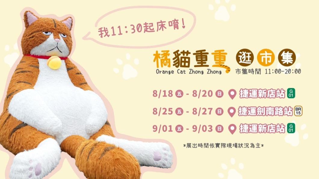 「橘貓重重」接下來會出沒的地點、時間表。(圖/瘋貓祭提供)