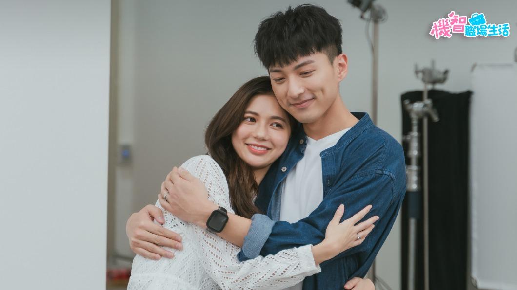 鍾岳軒與鄭芯恩也迎來美好結局。（圖／LINE TV、TVBS提供）
